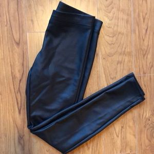 Express faux leather leggings